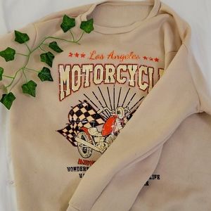 LA Motorcycle trendy crewneck